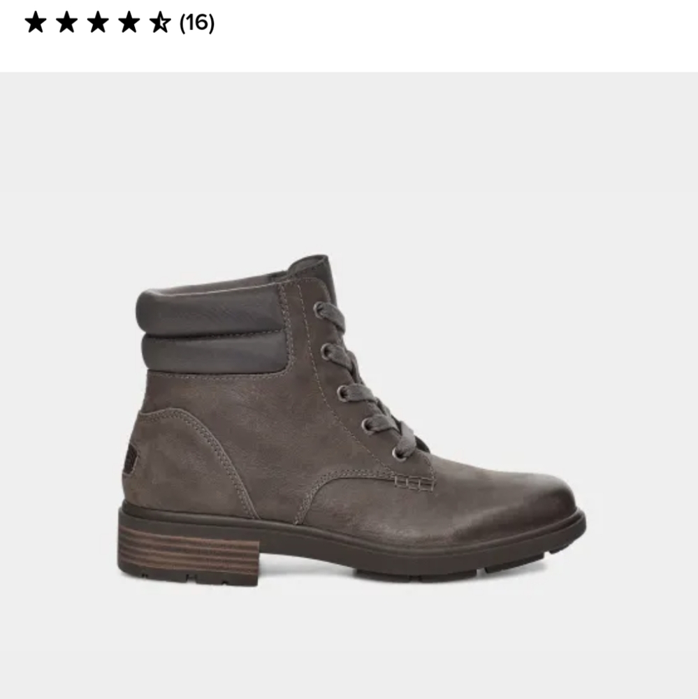 Ugg Harrison lace boots waterproof like new/unworn